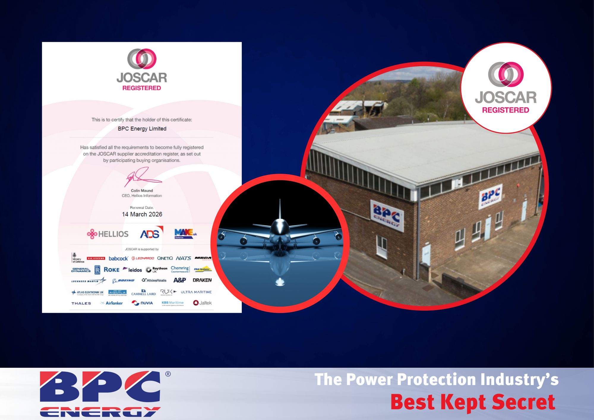 BPC Energy are a JOSCAR Certified Company