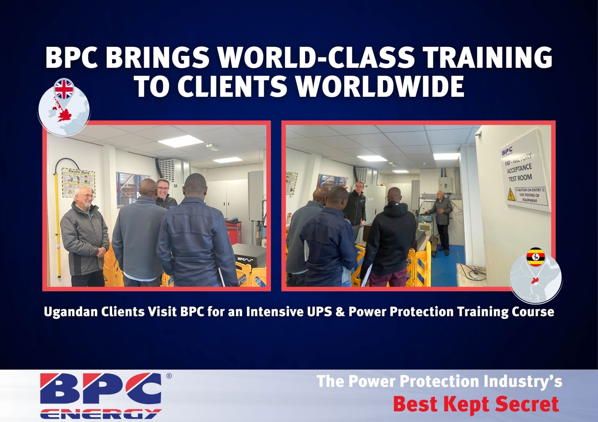 Ugandan Clients Visit BPC for an Intensive UPS & Power Protection Training Course