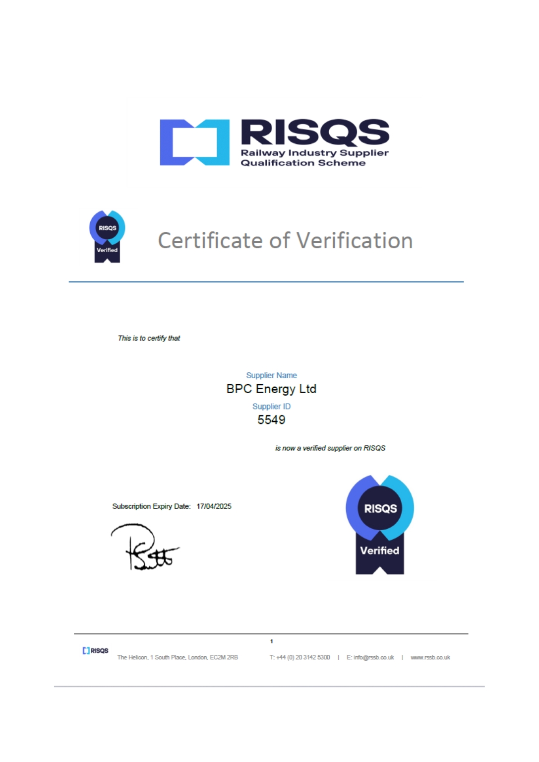 BPC Energy are a CIBSE CPD Approved Course Provider