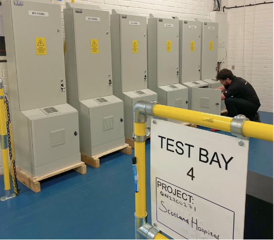 BPC Energy Engineers Doing Final Tests on Medical Isolated Power Supply (MIPS) units